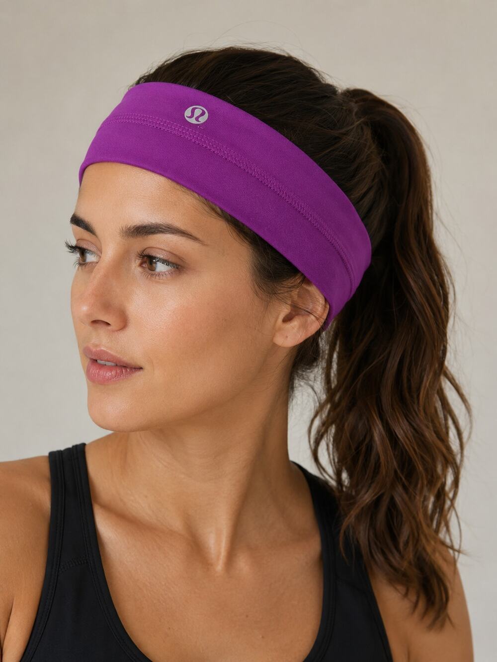 Lululemon Womens Headband Purple Athletic Yoga Running Workout Athleisure